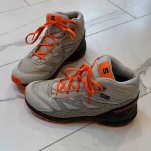 Salomon Kids Hiking Boots - Gray and Orange